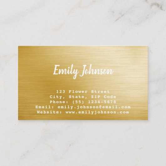 ゴールデンリーフスタイルソリューションズ名刺 名刺 (裏面)