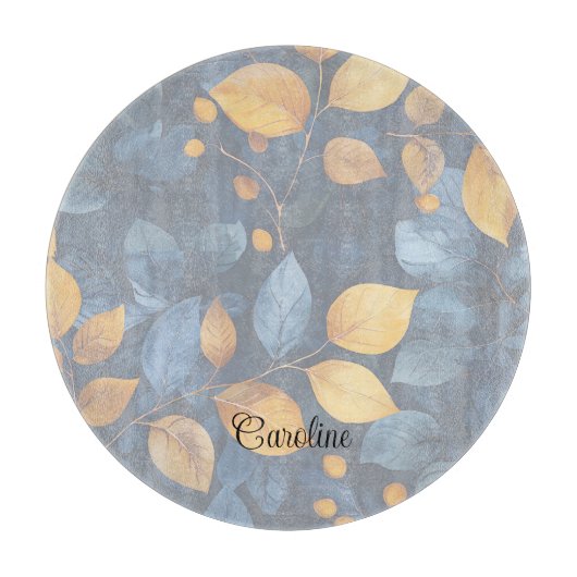 ゴールデンリーフドリームズオータム自然美しい カッティングボード (正面)