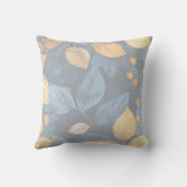 ゴールデンリーフドリームズオータム自然美しい クッション (裏面)