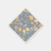 ゴールデンリーフドリームズオータム自然美しい スタンダードカクテルナプキン (角)