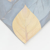 ゴールデンリーフドリームズオータム自然美しい フリースブランケット (角)