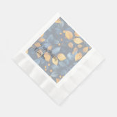 ゴールデンリーフドリームズオータム自然美しい 縁ありランチョンナプキン (角)