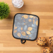 ゴールデンリーフドリームズオータム自然美しい 鍋敷き (トップダウン)