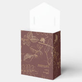 ゴールデンリーフパタ結婚ーンの金ゴールド/バーガンディID655 フェイバーボックス (オープン)