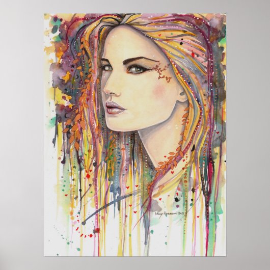 ゴールデンリーフファンタジーアートバイモリーハリソン ポスター (正面)