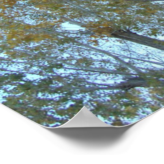 ゴールデンリーフフォトファミリーツリー4世代ポスター ポスター (角)