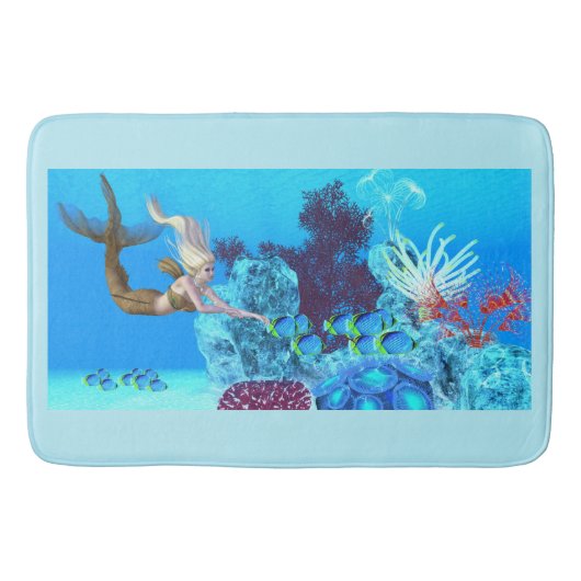 ゴールデンリーフマーメイド バスマット (正面)