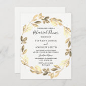 ゴールデンリーフリースエレガントリハーサルディナー 招待状 (正面/裏面)