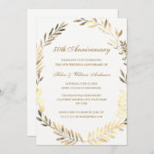 ゴールデンリーフリース 50周年カード 招待状 (正面/裏面)