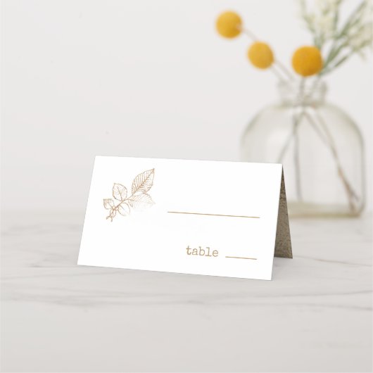 ゴールデンリーフ結婚のID655 プレイスカード (正面)