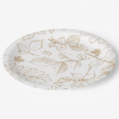 ゴールデンリーフ結婚パターンID655 ペーパープレート (アングル)