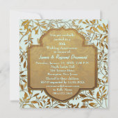 ゴールデンリーフ 50周年結婚記念日 招待状 (裏面)