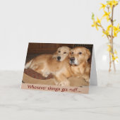 ゴールデンリーンオンミー勇気付けられる カード (黄色い花)