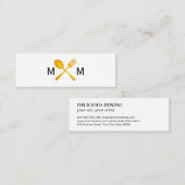 ゴールデンルクセンフードツールモノグラム スキニー名刺 (正面/裏面)