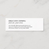 ゴールデンルクセンフードツールモノグラム スキニー名刺 (裏面)