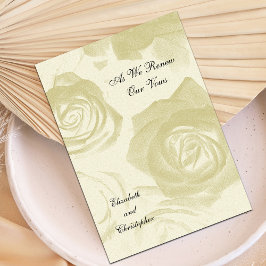 ゴールデンルックバラの誓い更新の招待 招待状