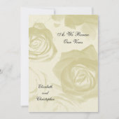 ゴールデンルックバラの誓い更新の招待 招待状 (正面)