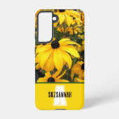 ゴールデンルデベキア黒い目スーザン花 SAMSUNG GALAXYケース (裏面)