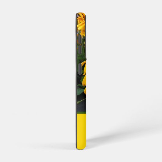 ゴールデンルデベキア黒い目スーザン花 SAMSUNG GALAXYケース (右側面)