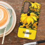 ゴールデンルデベキア黒い目スーザン花 SAMSUNG GALAXY S21ケース<br><div class="desc">このデザインは、ブラックアイドスーザンの花として知られている黄金の黄色のRudbeckiaのクローズアップ写真を特徴としている。名前とイニシャル文字のモノグラムをパーソナライズし、任意の文字を削除するか、デザインツールを使用して編集し、フォントの色、サイズ、およびスタイルを選択する。</div>