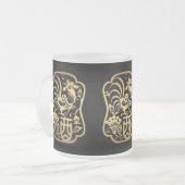 ゴールデンルースター年2017ペーパーカットマグ2 フロストグラスマグカップ (正面左)