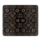 ゴールデンルーツ：ブラック&トリバルモロッコエレガンス カッティングボード (正面)