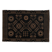 ゴールデンルーツ：ブラック&トリバルモロッコエレガンス 枕カバー (裏面)