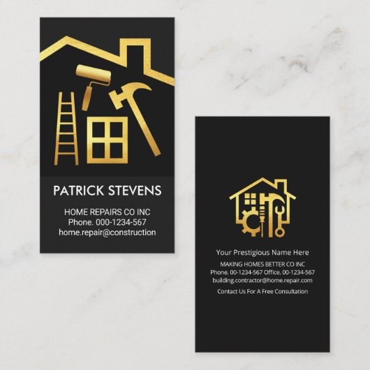 ゴールデンルーフハンドマニングツール修復 名刺 (正面/裏面)