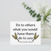 ゴールデンルールクリスチャンのギフトアイテム ポストカード (スタンド正面)