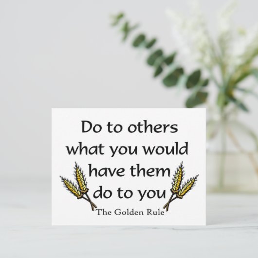 ゴールデンルールクリスチャンのギフトアイテム ポストカード (スタンド正面)