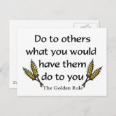 ゴールデンルールクリスチャンのギフトアイテム ポストカード (正面/裏面)