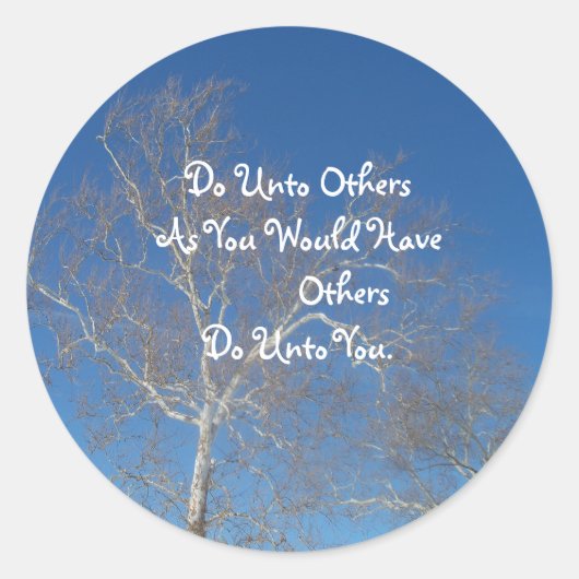 ゴールデンルールステッカー ラウンドシール (正面)