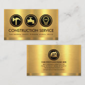 ゴールデンレイヤ金ゴールド建築ツール 名刺 (正面/裏面)