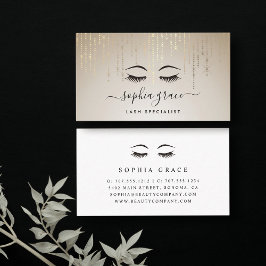 ゴールデンレインエステティシャンまたはメイクアップアーティスト 名刺