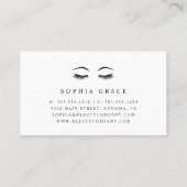 ゴールデンレインエステティシャンまたはメイクアップアーティスト 名刺 (裏面)