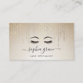 ゴールデンレインエステティシャンまたはメイクアップアーティスト 名刺 (正面)