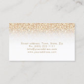 ゴールデンレインジュエリーデザイナーホワイトカード 名刺 (裏面)