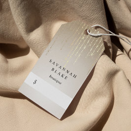 ゴールデンレインストリングライツブティックプライスラベル ギフトタグ