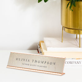 ゴールデンレインストリングライト デスクネームプレート