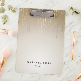 ゴールデンレインストリングラパーソナライズされたイト クリップボード