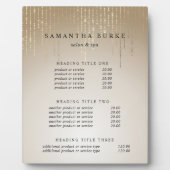 ゴールデンレイン |価格とサービスの表示 フォトプラーク (正面)