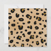 ゴールデンレオパードプリントパーティの招待状 招待状 (裏面)
