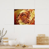 ゴールデンレオパード –  ポスター (キッチン)