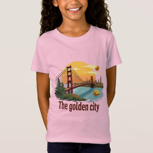 ゴールデンレガシカリフォルニアの都市 Tシャツ (正面)