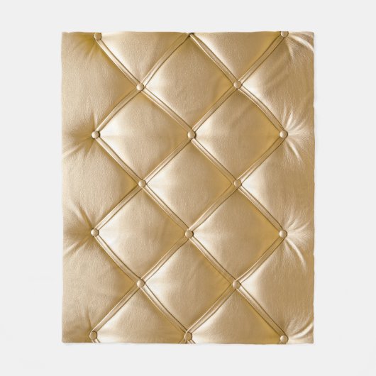 ゴールデンレザーの表皮がクローズアップ フリースブランケット (正面)