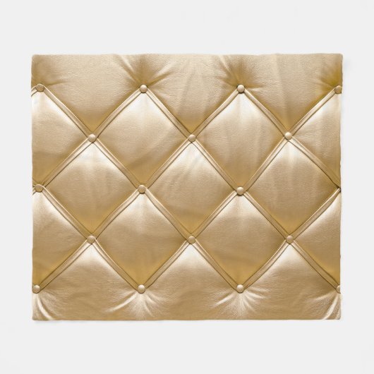 ゴールデンレザーの表皮がクローズアップ フリースブランケット (正面(横))