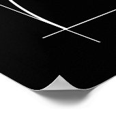 ゴールデンレシオ、フィボナッチスパイラル、スケッチ ポスター (角)