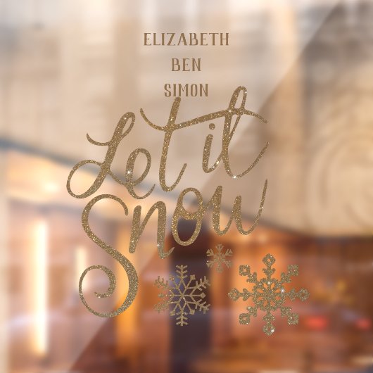 ゴールデンレターズスノークリスマススペル ウィンドウサイン (シート2)