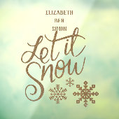 ゴールデンレターズスノークリスマススペル ウィンドウサイン (シート3)