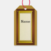 ゴールデンレター中国のハッピーニューイヤーギフトラベル ギフトタグ (裏面)